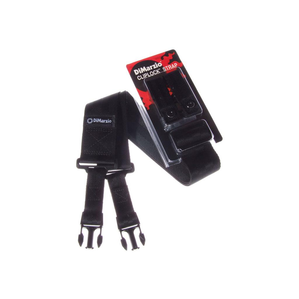 Ремінь для гітари DiMarzio 2 Inch Nylon ClipLock Black (DD2200BK) - зображення 3