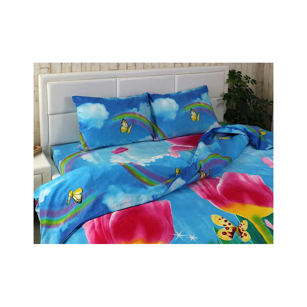 Постільна білизна Руно Мікрофайбер полуторна (1.52Тюльпани) - зображення 3