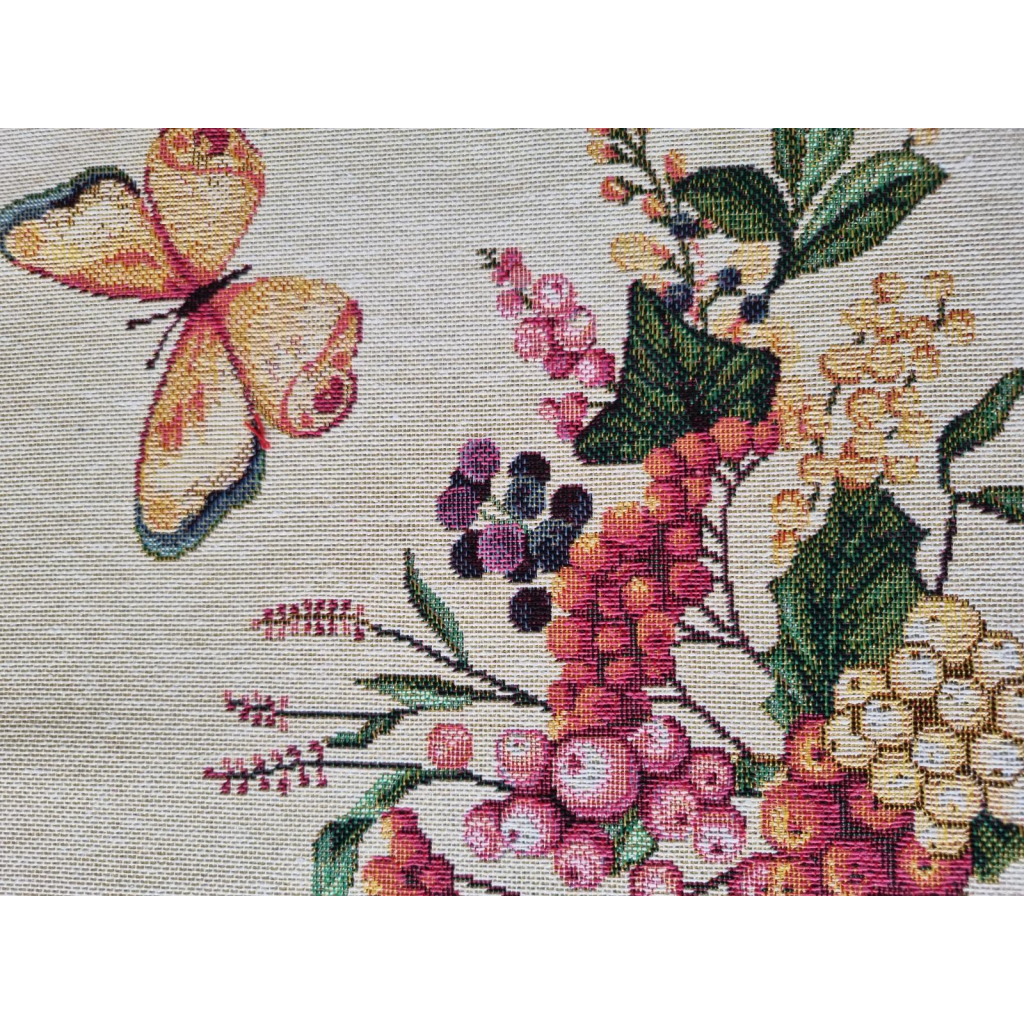 Наволочка Прованс декоративна Квіти з метеликом 45х45 (026057) - зображення 4