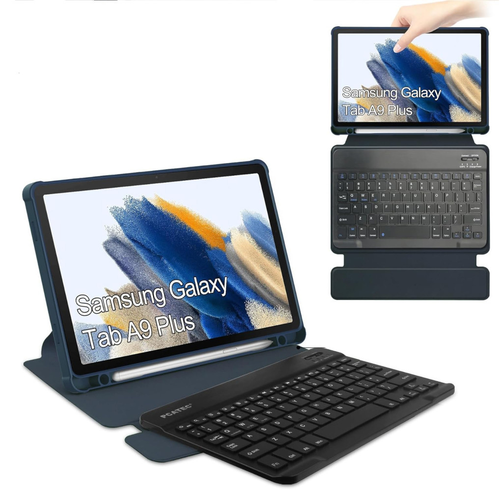 Чохол до планшета BeCover Keyboard 360° Rotatable Samsung Tab A9 Plus SM-X210/SM-X215/SM-X216 11.0" Deep Blue (710330) - зображення 6