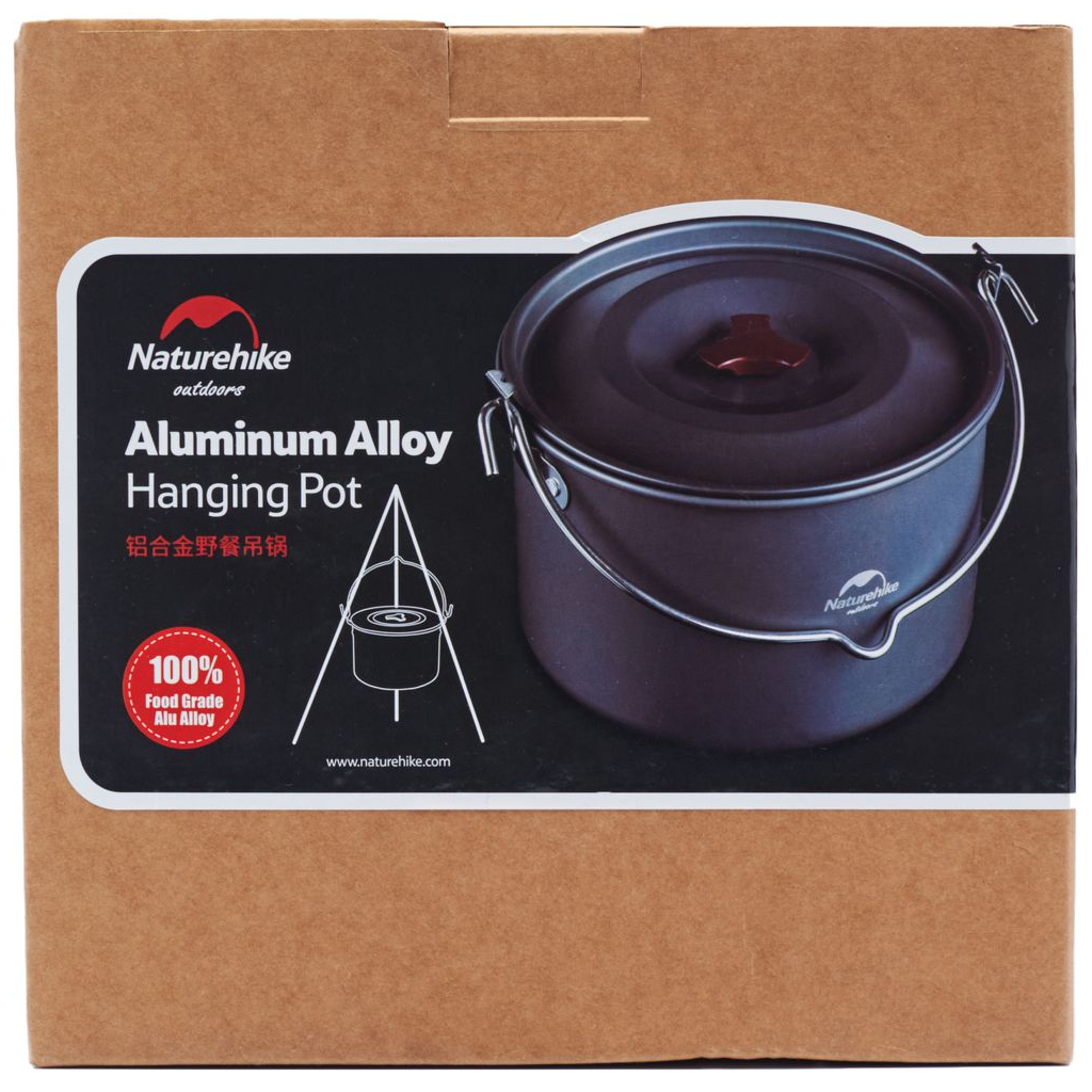 Котел туристичний Naturehike Camping NH17D021-G 4л Aluminium (6927595723173) - зображення 5