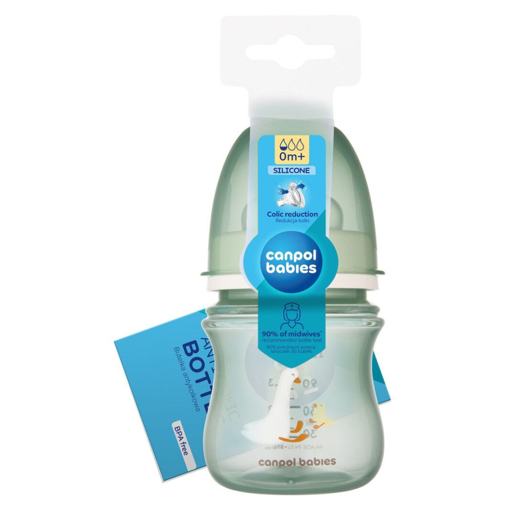Пляшечка для годування Canpol babies Easystart - Гуси антиколікова з широким отвором 120 мл (35/244) - изображение 3