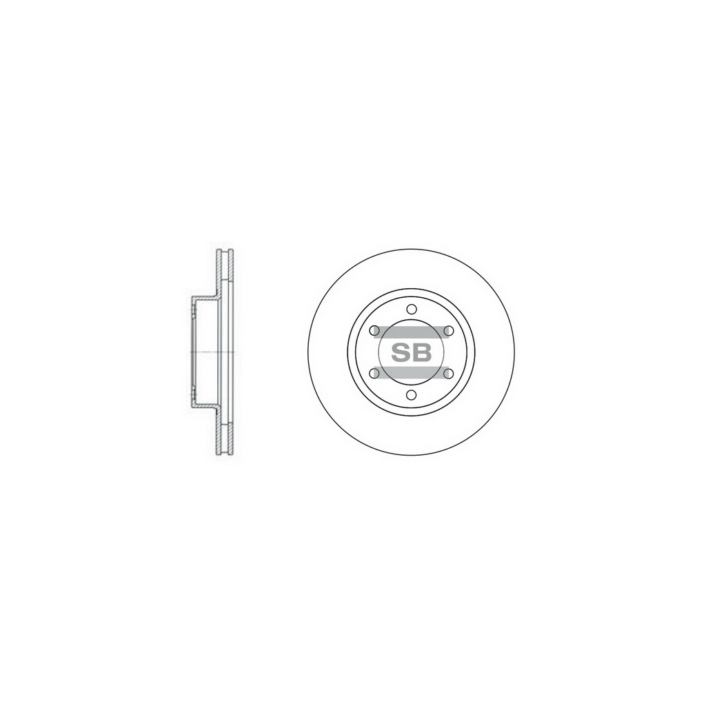 Гальмівний диск HI-Q SD4004 - зображення 1