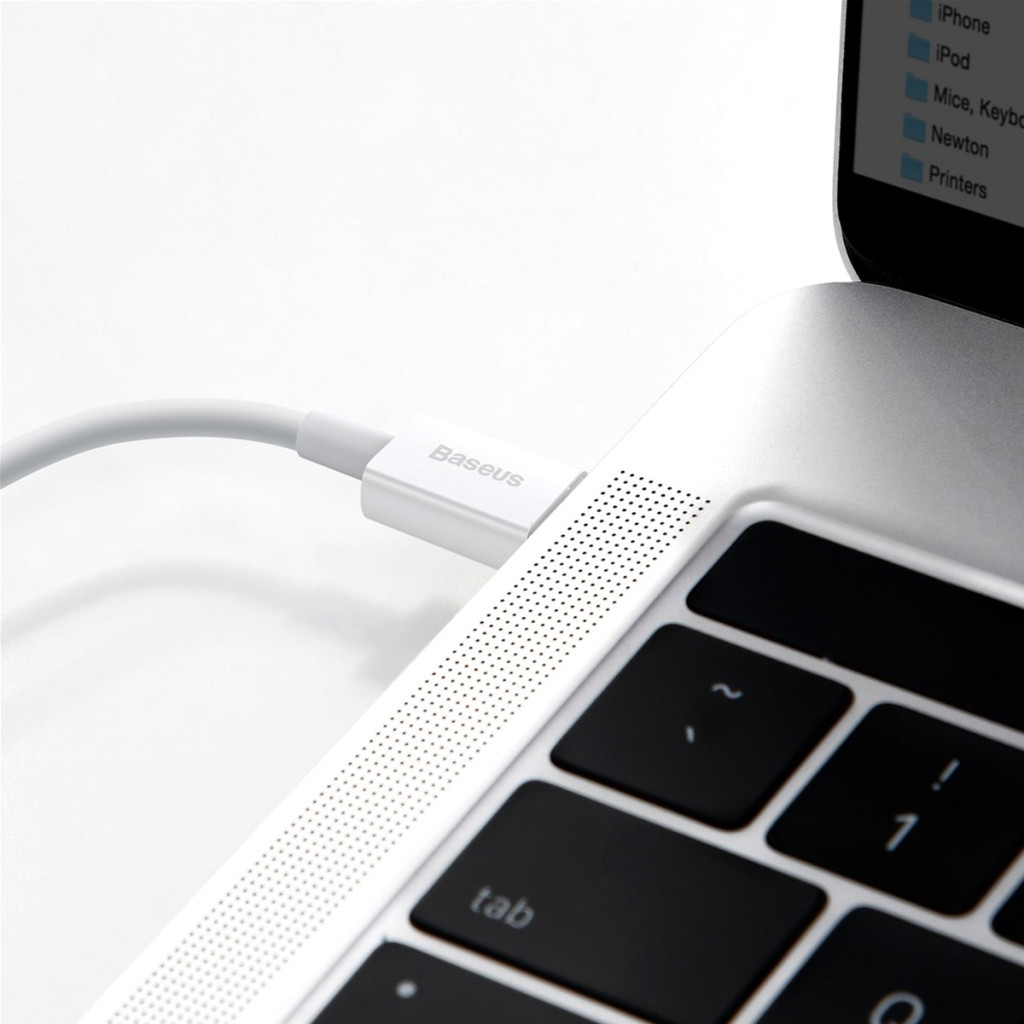 Дата кабель USB-C to Lightning 1.0m 20W Superior Series White Baseus (CATLYS-A02) - picture 8