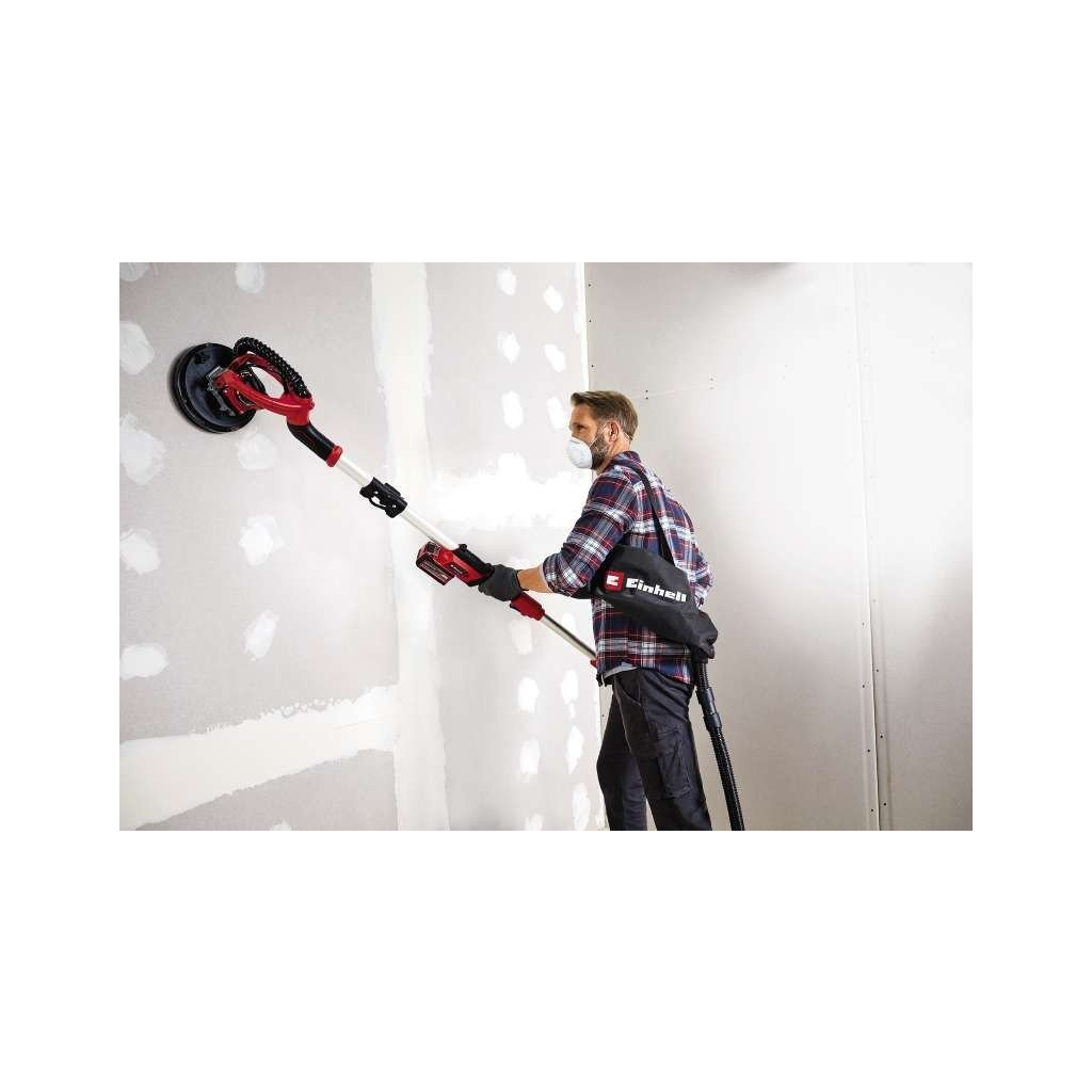 Шліфувальна машина Einhell TP-DW 18/225 Li - Solo, для стін, 18В, 225мм, 1.1-1.65м, кейс (без АКБ та ЗП) (4259990) - изображение 6