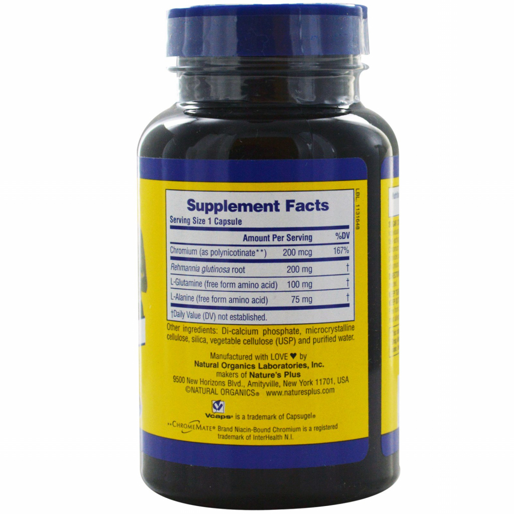 Мінерали Natures Plus Блокатор Сахара, Sugar Control, 60 гелевих капсул (NTP4711) - зображення 2