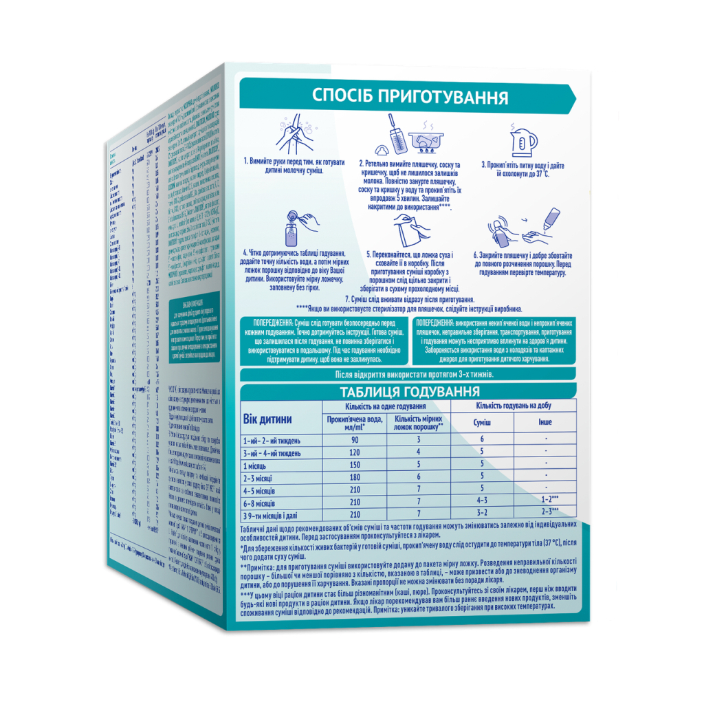 Дитяча суміш Nestle NAN 1 Optipro з 5 олігосахаридами та L. Reuteri для дітей з народження 1 кг (1000003) - изображение 7