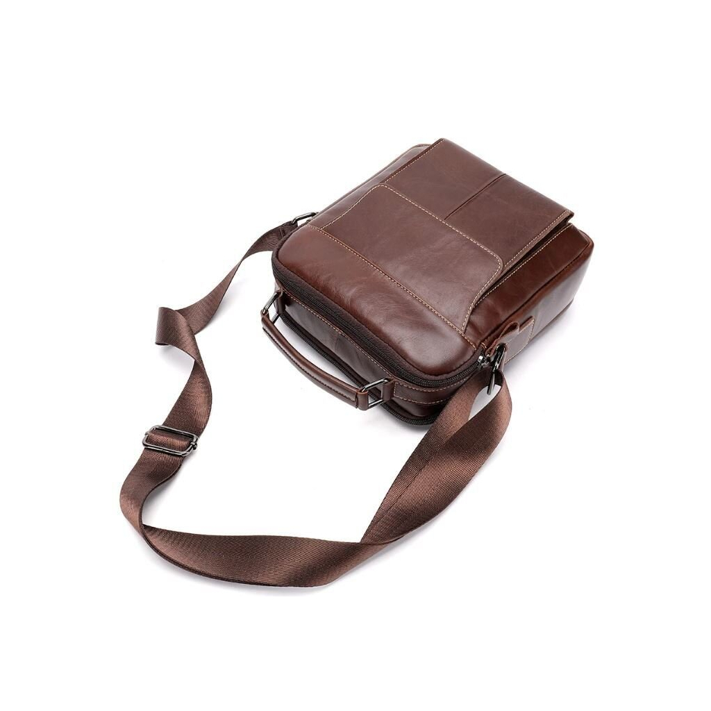 Сумка Vintage Шкіряна Коричнева (14835) - зображення 7