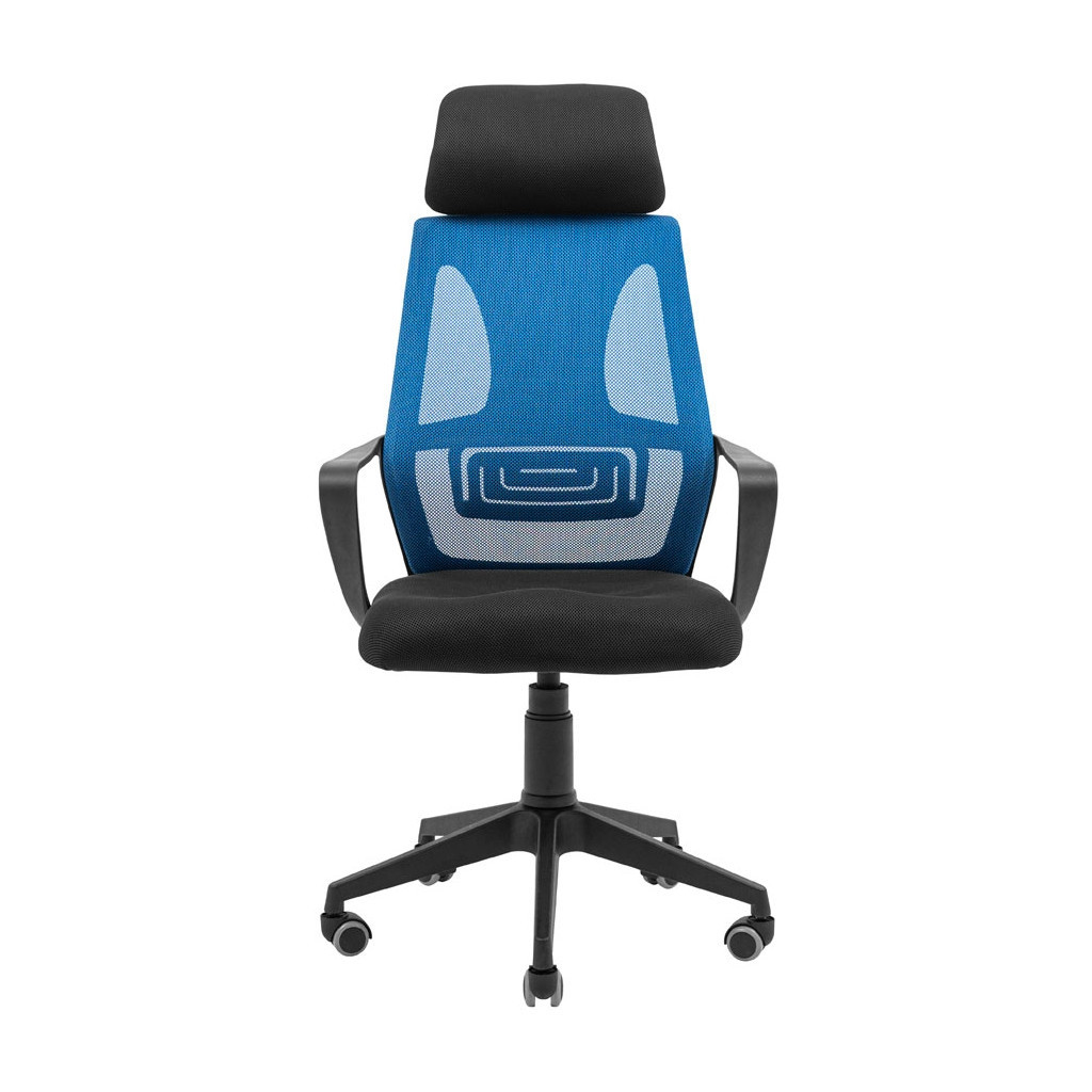 Офісне крісло Richman Профі Пластик Піастра Сітка чорна + синя (ADD0003190) - зображення 2