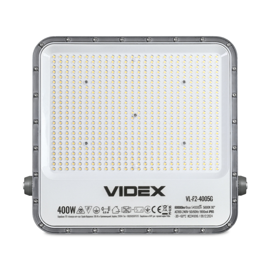 Прожектор Videx LED  PREMIUM F2 400W 5000K 220V (VL-F2-4005G) - зображення 2