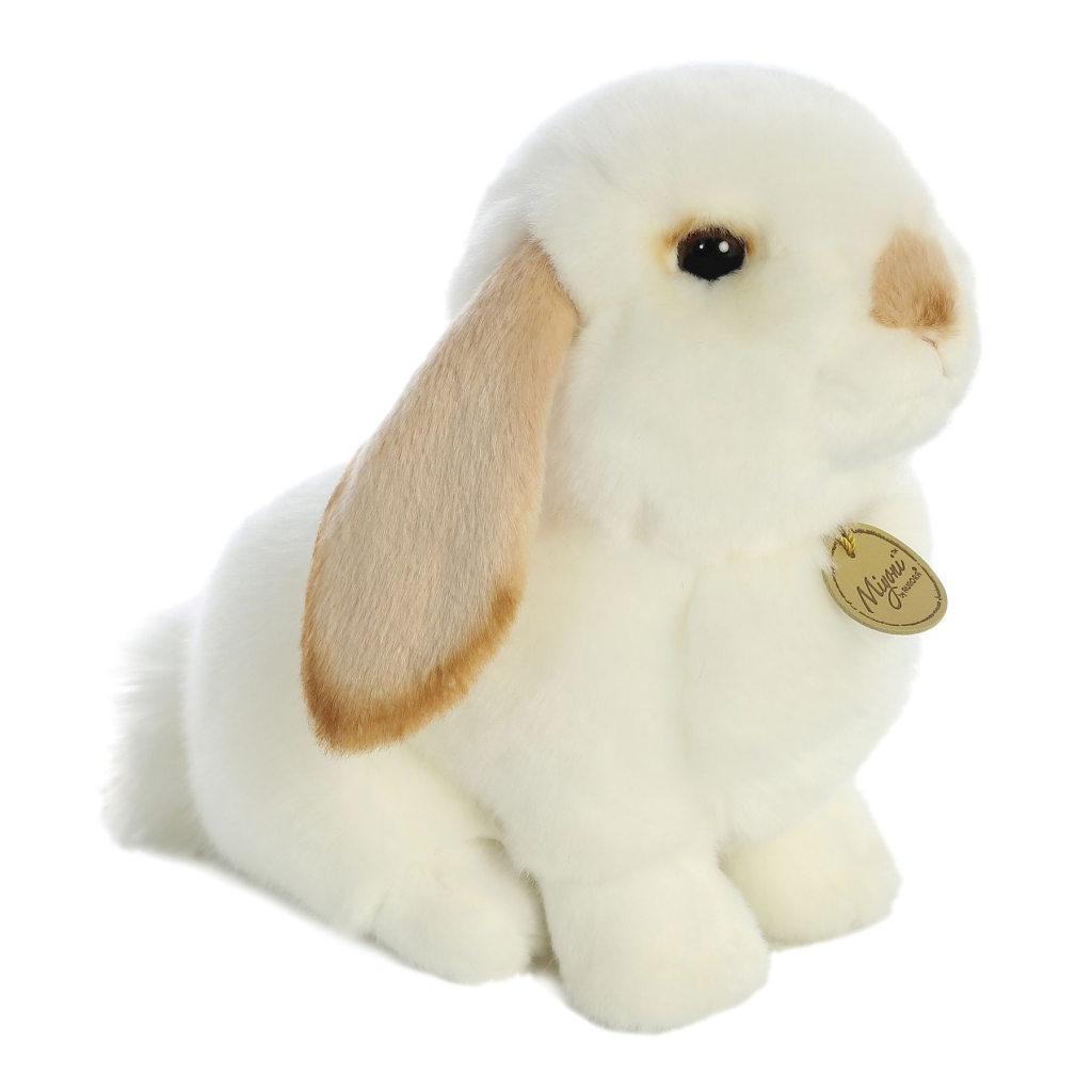 М'яка іграшка Aurora Кролик висловухий біло-бежевий 23 см (170091B) - зображення 6