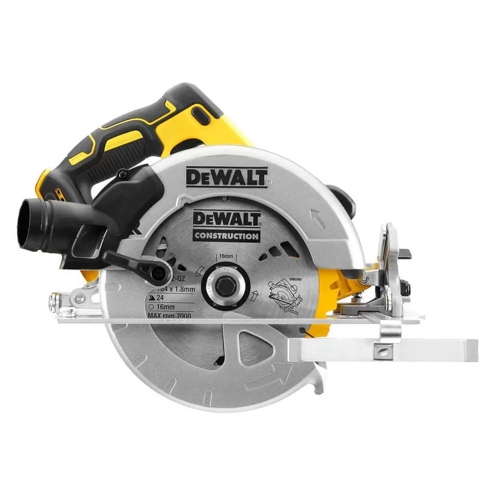 Дискова пила DeWALT 18В XR Li-Ion, диск 184х16 мм (без АКБ та ЗП) + АКБ DCB184 (DCS570N+DCB184) - зображення 4