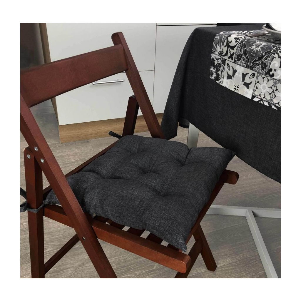 Подушка на стілець Прованс Black Milan 40х40 (4823093434608) - зображення 1