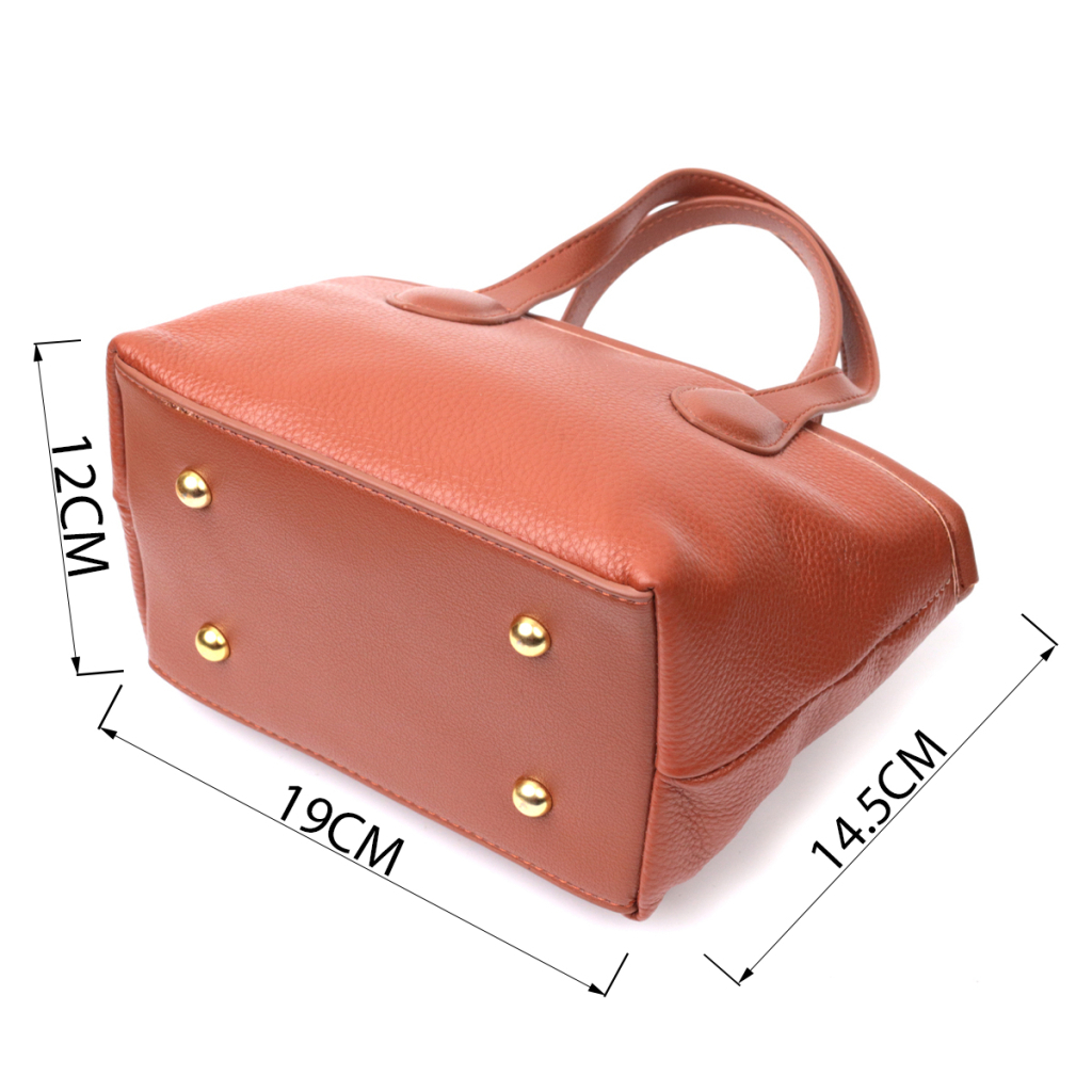 Сумка Vintage З натуральної шкіри Коричнева (22285) - зображення 3