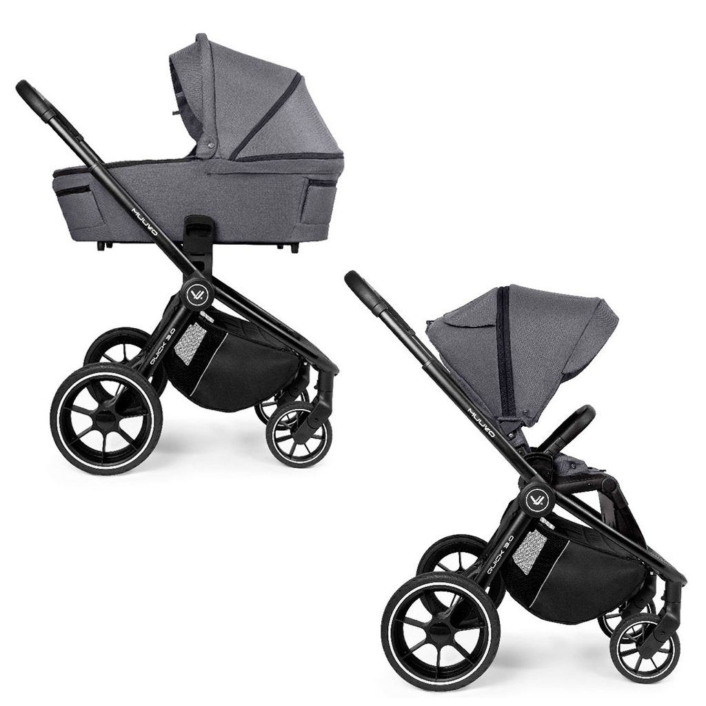 Коляска Muuvo 2 в 1 Quick 3.0 Iron Graphite (KM2V1Q3.0IG) - зображення 1