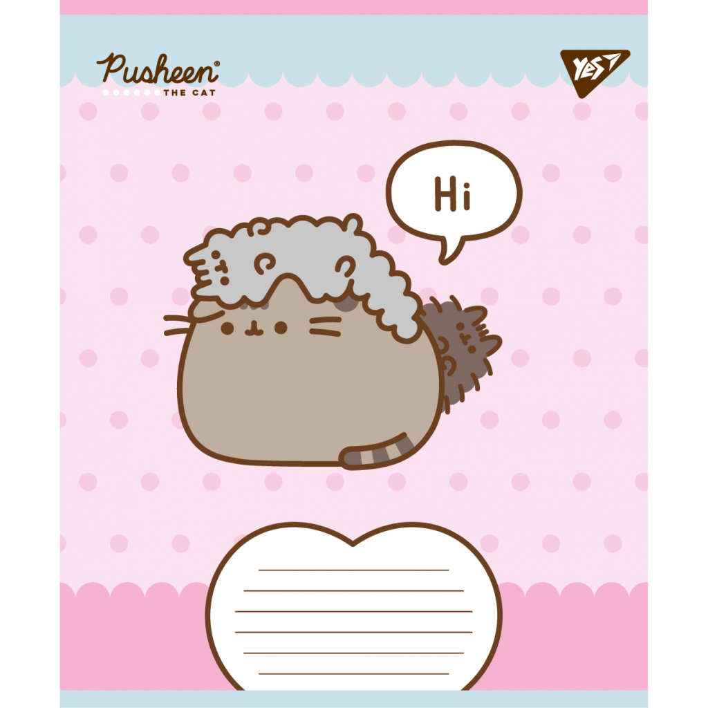 Зошит Yes Pusheen Weekend А5 12 аркушів коса лінія (767608) - зображення 2