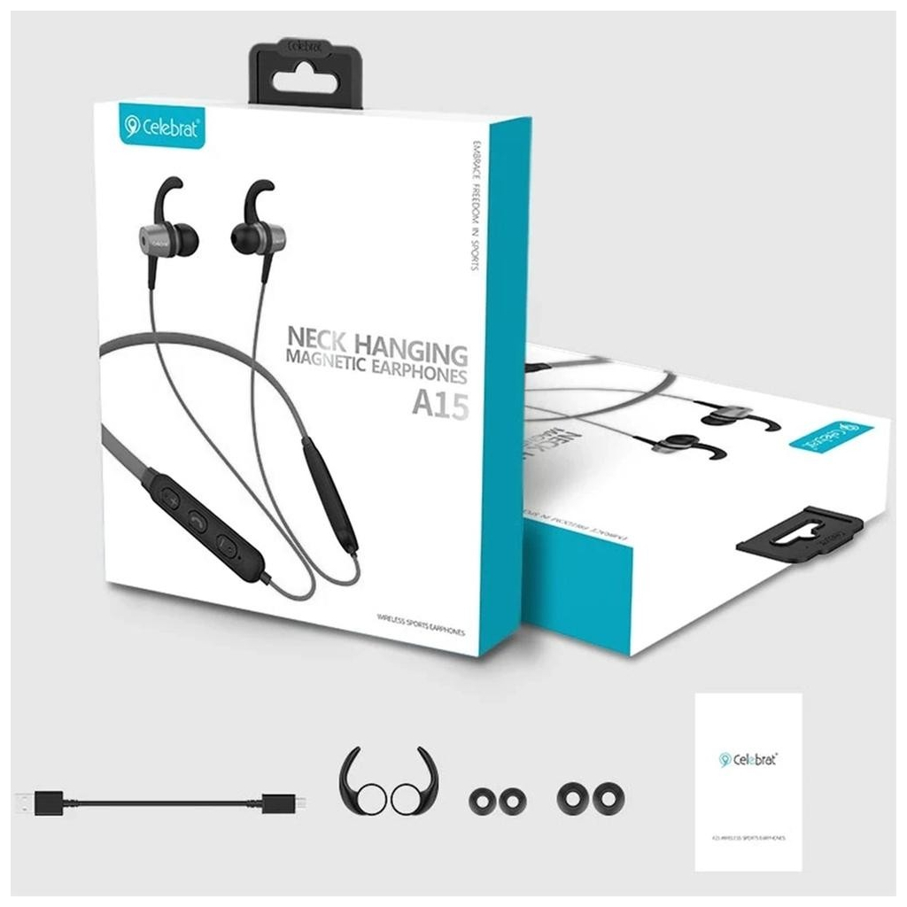 Навушники Celebrat A15 Black (1006648) - изображение 6