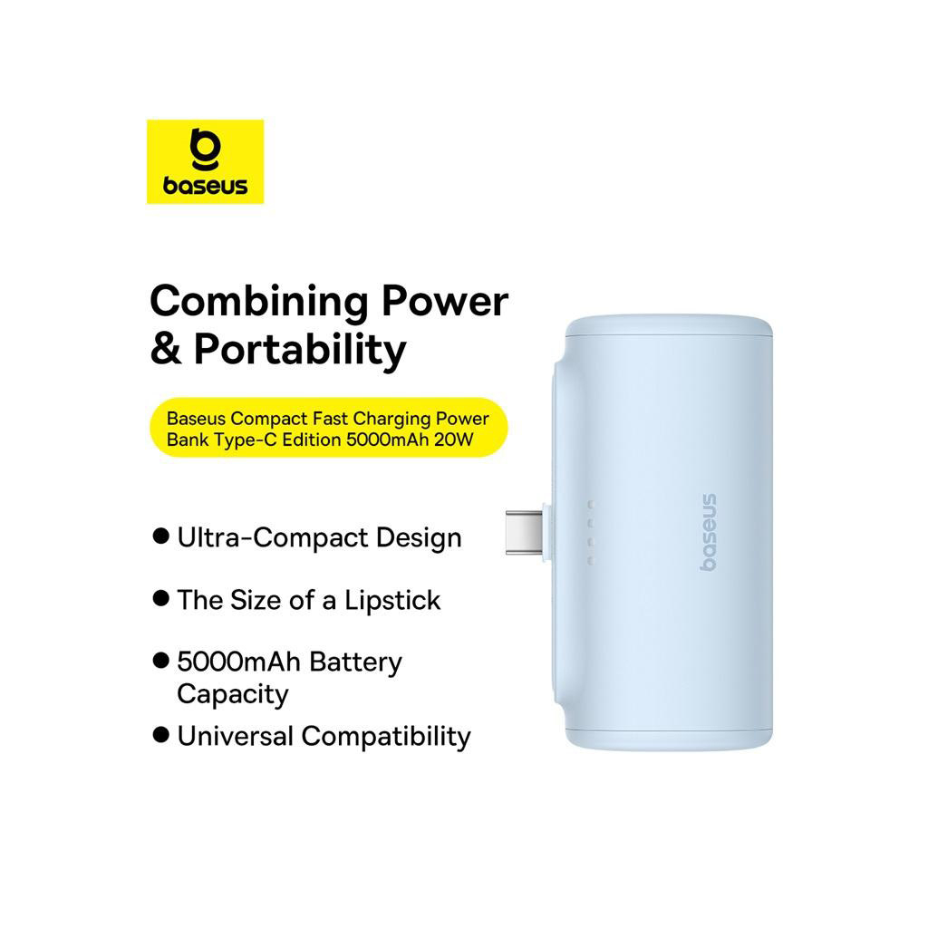 Батарея універсальна Baseus Compact 4900mAh 20W Lightning, Black (PPWC05I) (P10068304112-00) - зображення 2