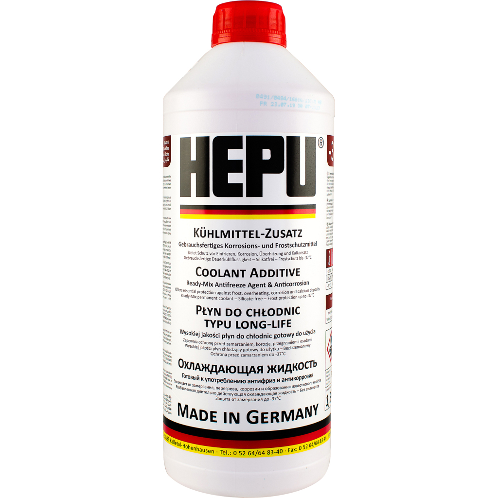Антифриз HEPU 1.5л червоний (P900-RM12) - изображение 1