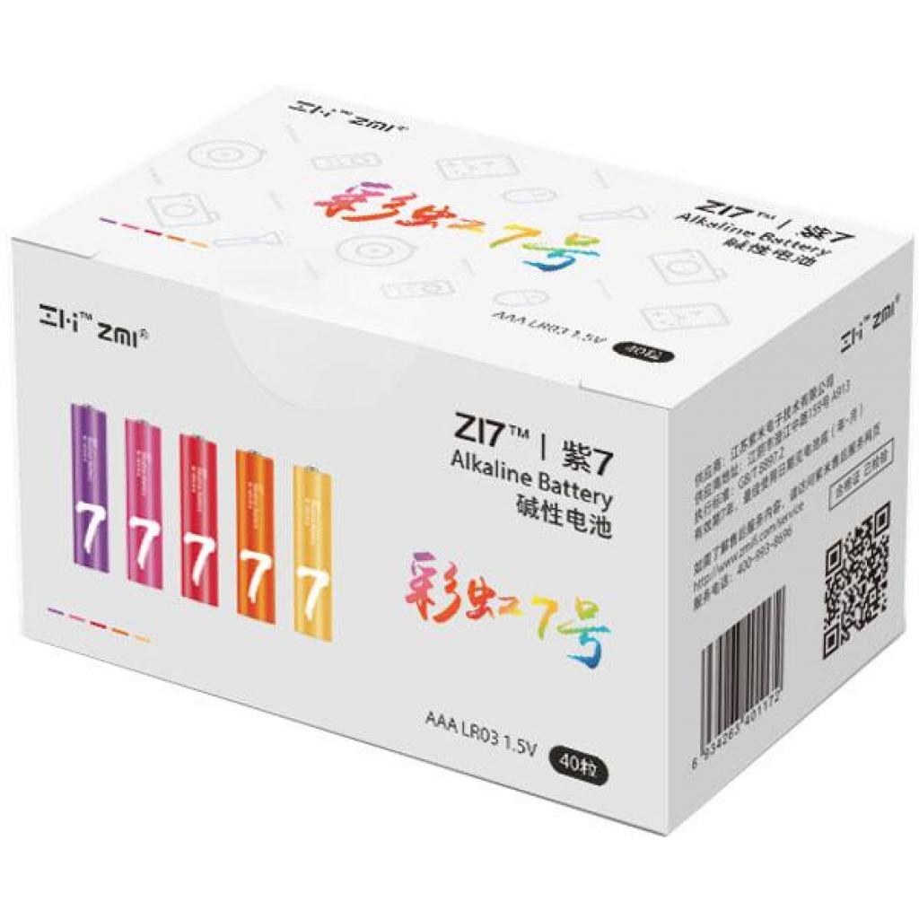 Батарейка ZMI ZI7 Rainbow AAA batteries * 40 (AA740) - зображення 1