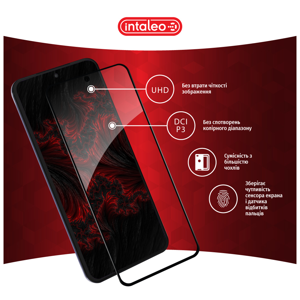 Скло захисне Intaleo Full Glue MOTO EDGE 30 Neo Black (1283126546709) - зображення 4