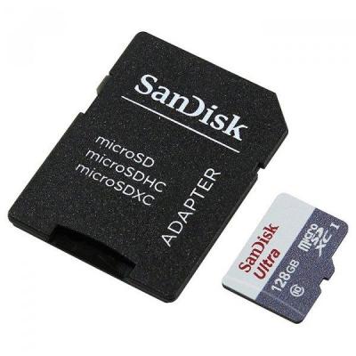 Карта пам'яті SanDisk 128GB microSDXC class 10 UHS-I Ultra (SDSQUNS-128G-GN6TA) - изображение 3