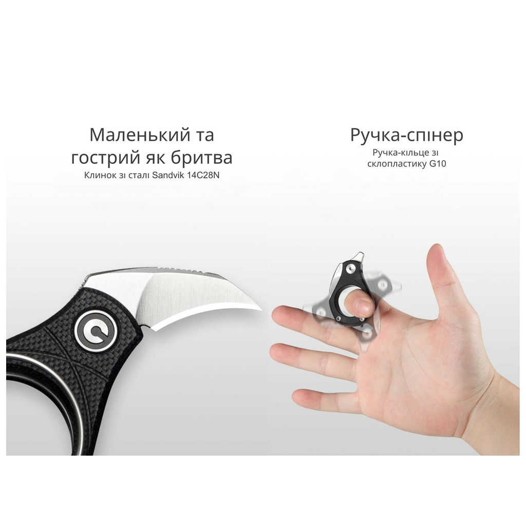 Ніж Civivi Pyrus Black (C23038-2) - зображення 11