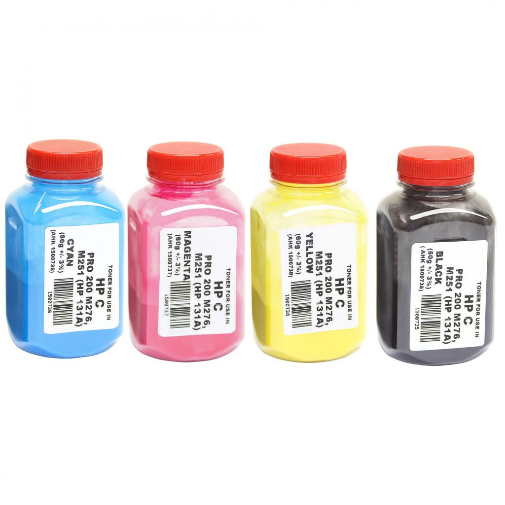 Тонер HP CLJ Pro 200/M251/M276n, B/C/M/Y SET AHK (1401553) - изображение 1