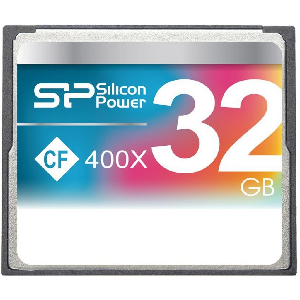 Карта пам'яті Silicon Power 32Gb Compact Flash 400x (SP032GBCFC400V10) - зображення 1