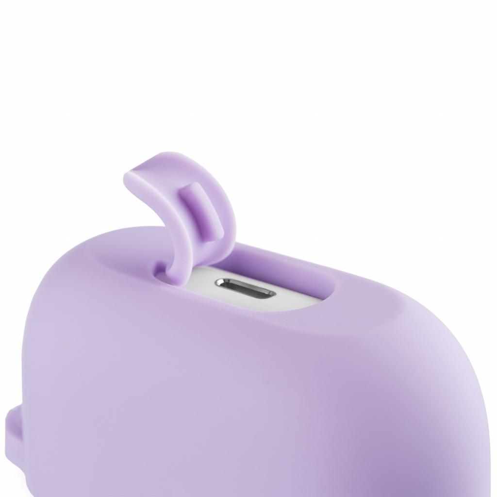 Чохол для навушників 2E для Apple AirPods Pro Pure Color Silicone 2.5 мм Light purple (2E-PODSPR-IBPCS-2.5-LPR) - зображення 3