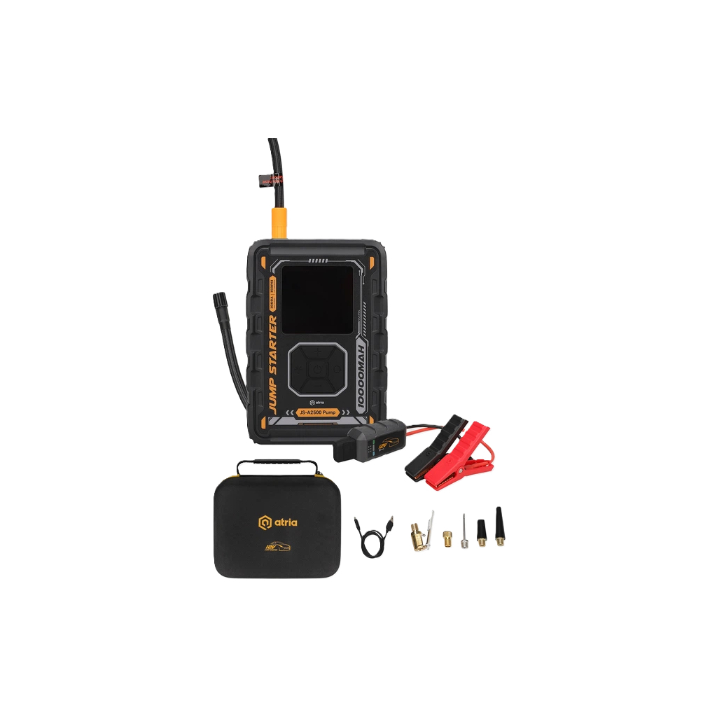 Пуско зарядний пристрій Atria 8000mAh 1000A QC18W Pump LED ліхтар (JS-A2500 Pump) - зображення 5