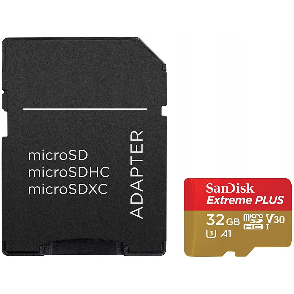 Карта пам'яті SanDisk 32GB microSD class 10 V30 Extreme PLUS (SDSQXBG-032G-GN6MA) - зображення 1