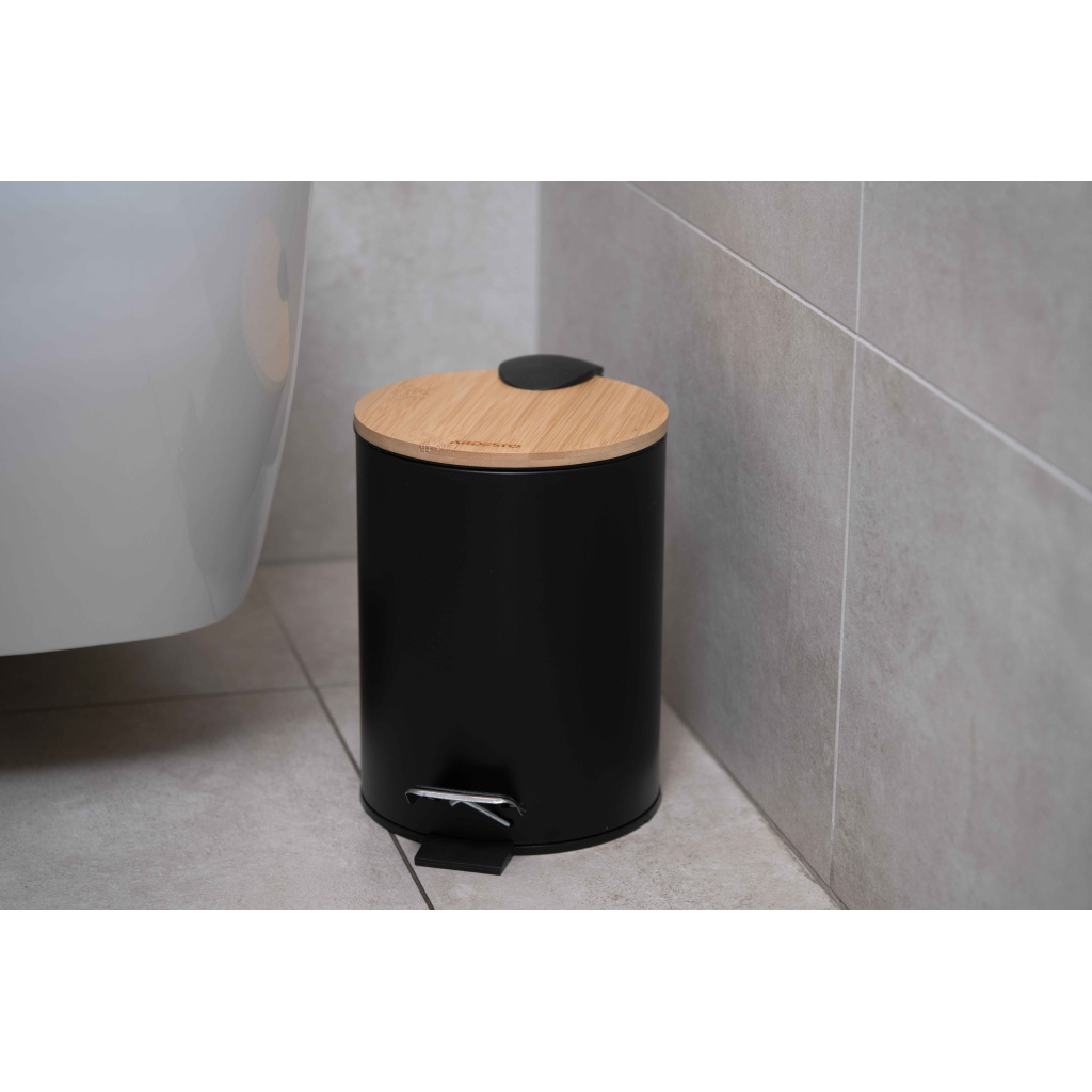 Контейнер для сміття Ardesto Minimalism З педаллю Чорний 3 л (ARHB3601BB) - изображение 2