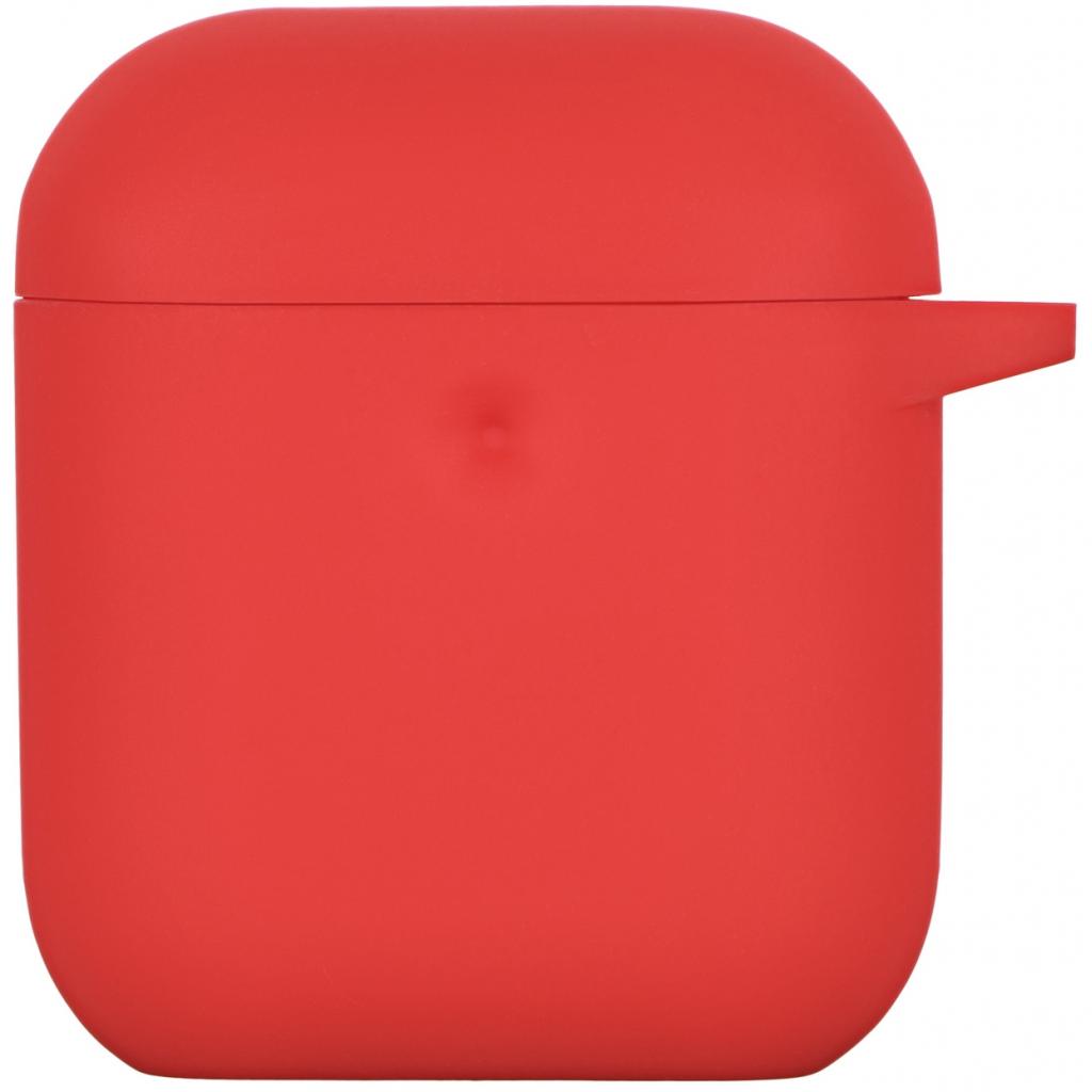 Чохол для навушників 2E для Apple AirPods Pure Color Silicone 3.0 мм Red (2E-AIR-PODS-IBPCS-3-RD) - зображення 1