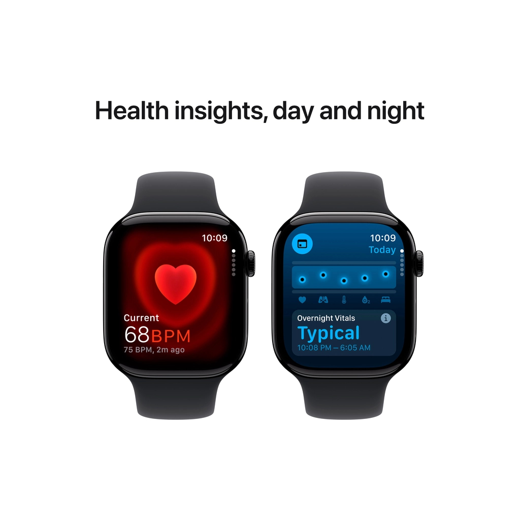 Смарт-годинник Apple Watch Series 10 GPS 46mm Jet Black Aluminium Case with Black Sport Band - M/L (MWWQ3QH/A) - зображення 5