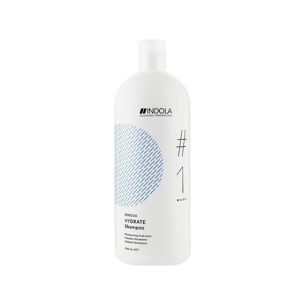 Шампунь Indola Innova Hydrate Shampoo зволожуючий 1500 мл (4045787719215) - зображення 1
