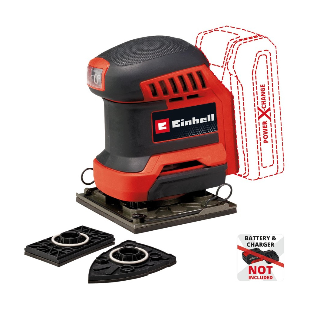 Шліфувальна машина Einhell TE-OS 18/113 3X Li - Solo 18, 113х101мм, 1.04кг (без АКБ та ЗП) (4460730) - зображення 2