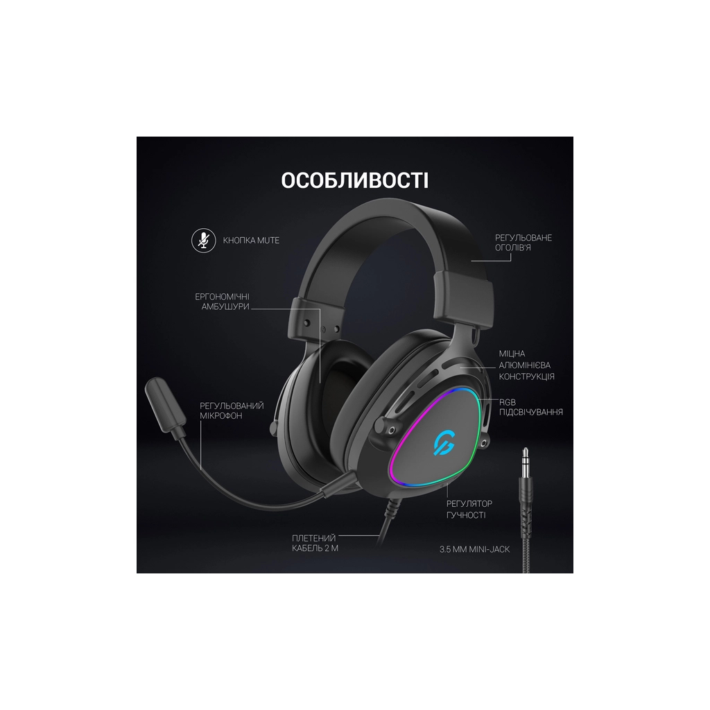 Навушники GamePro HS783 RGB Black (HS783) - зображення 6