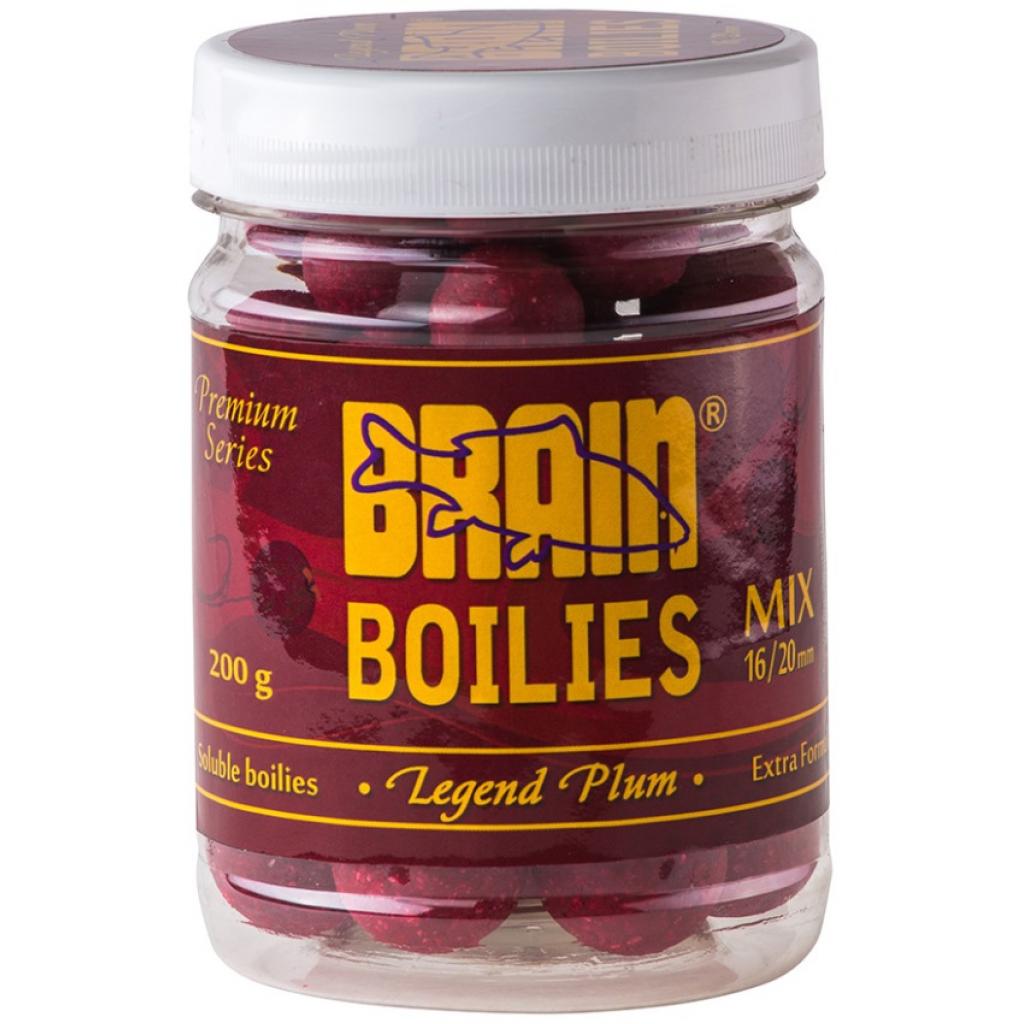 Бойл Brain fishing Plum (Слива) Soluble 200 gr, mix 16-20 mm (1858.00.04) - зображення 1