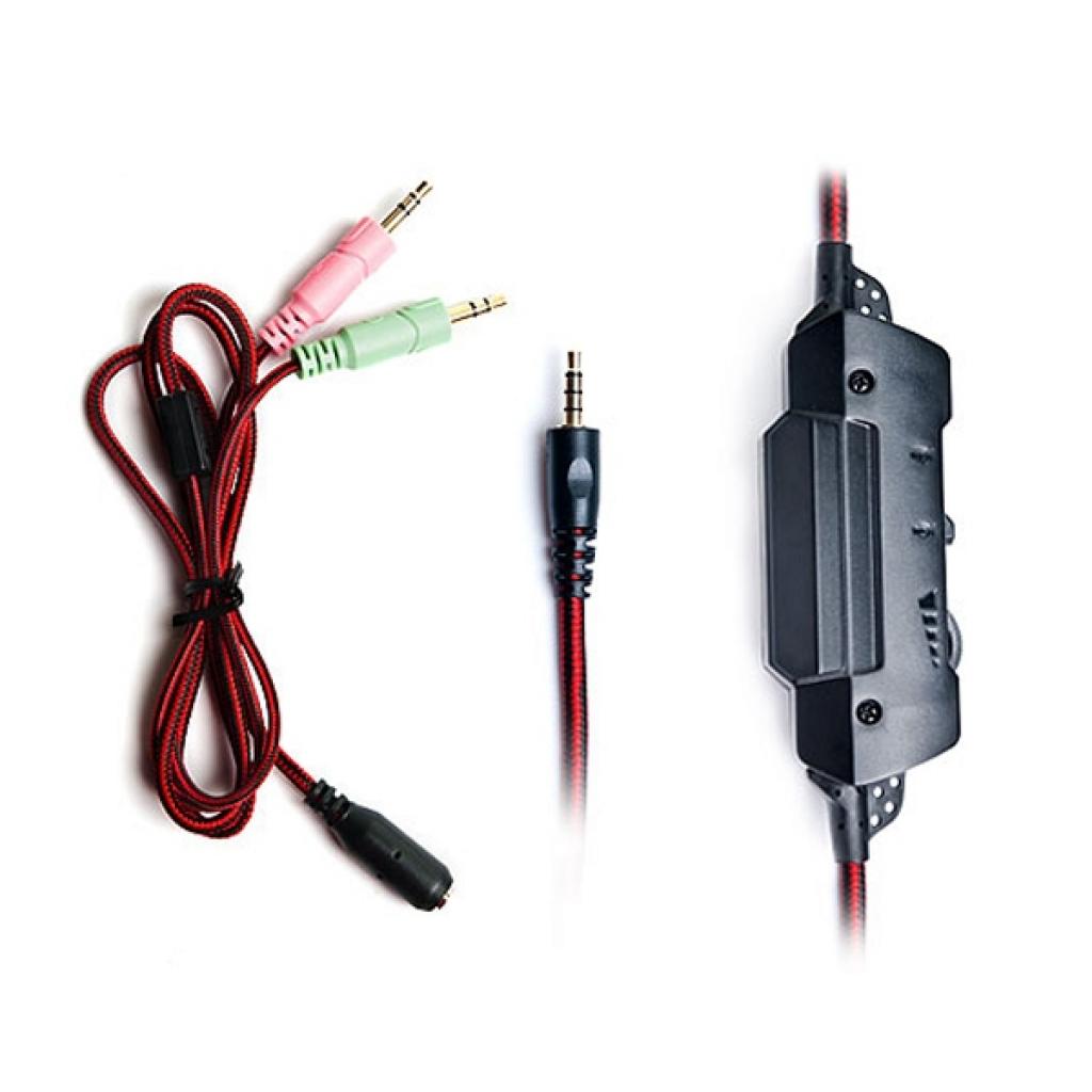 Навушники REAL-EL GDX-7600 Black-Red - зображення 7