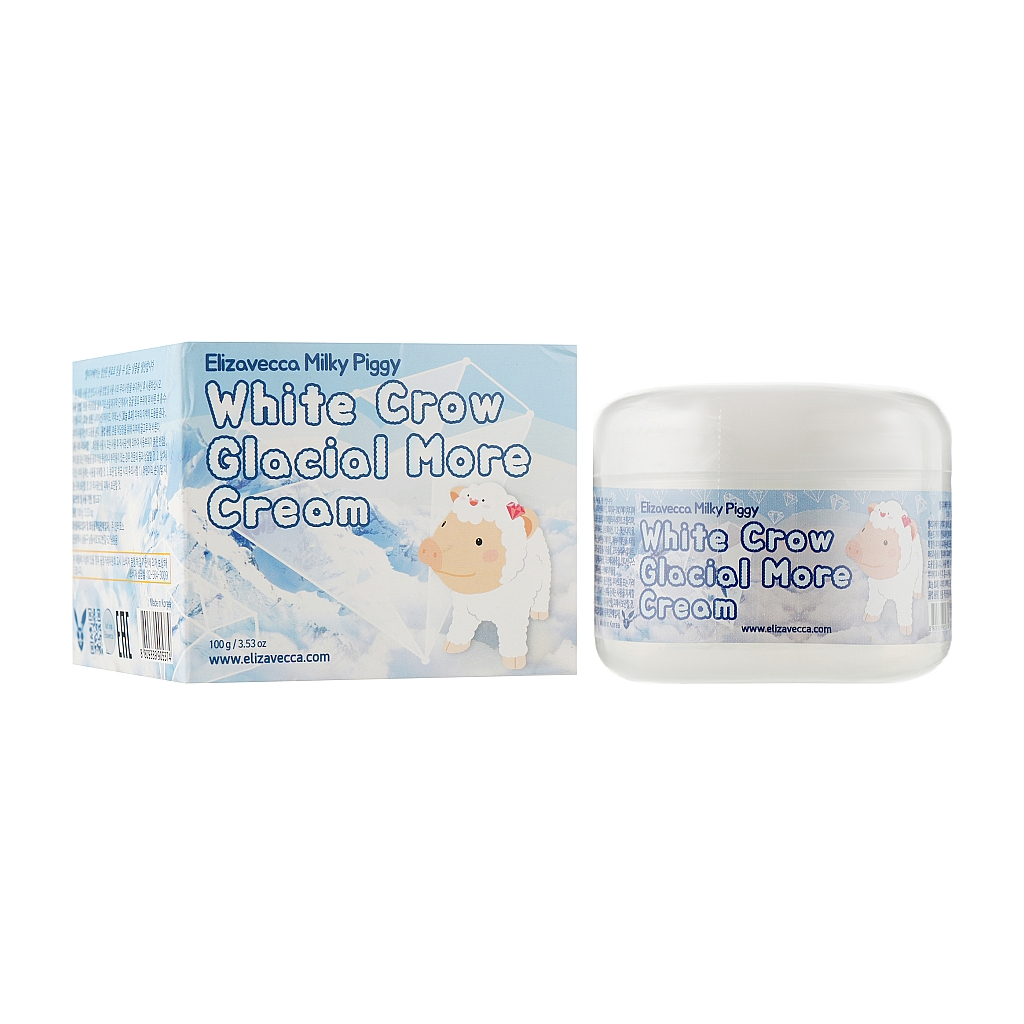 Крем для обличчя Elizavecca Milky Piggy White Crow Glacial More Cream 100 мл (8809339905374) - зображення 1