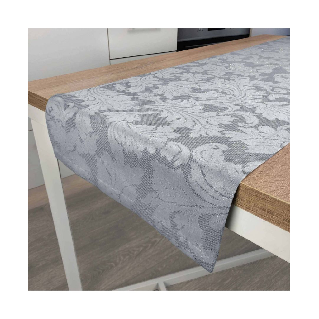 Доріжка на стіл Прованс Сяйво Сіре срібло 40х140 (4823093436060) - зображення 3