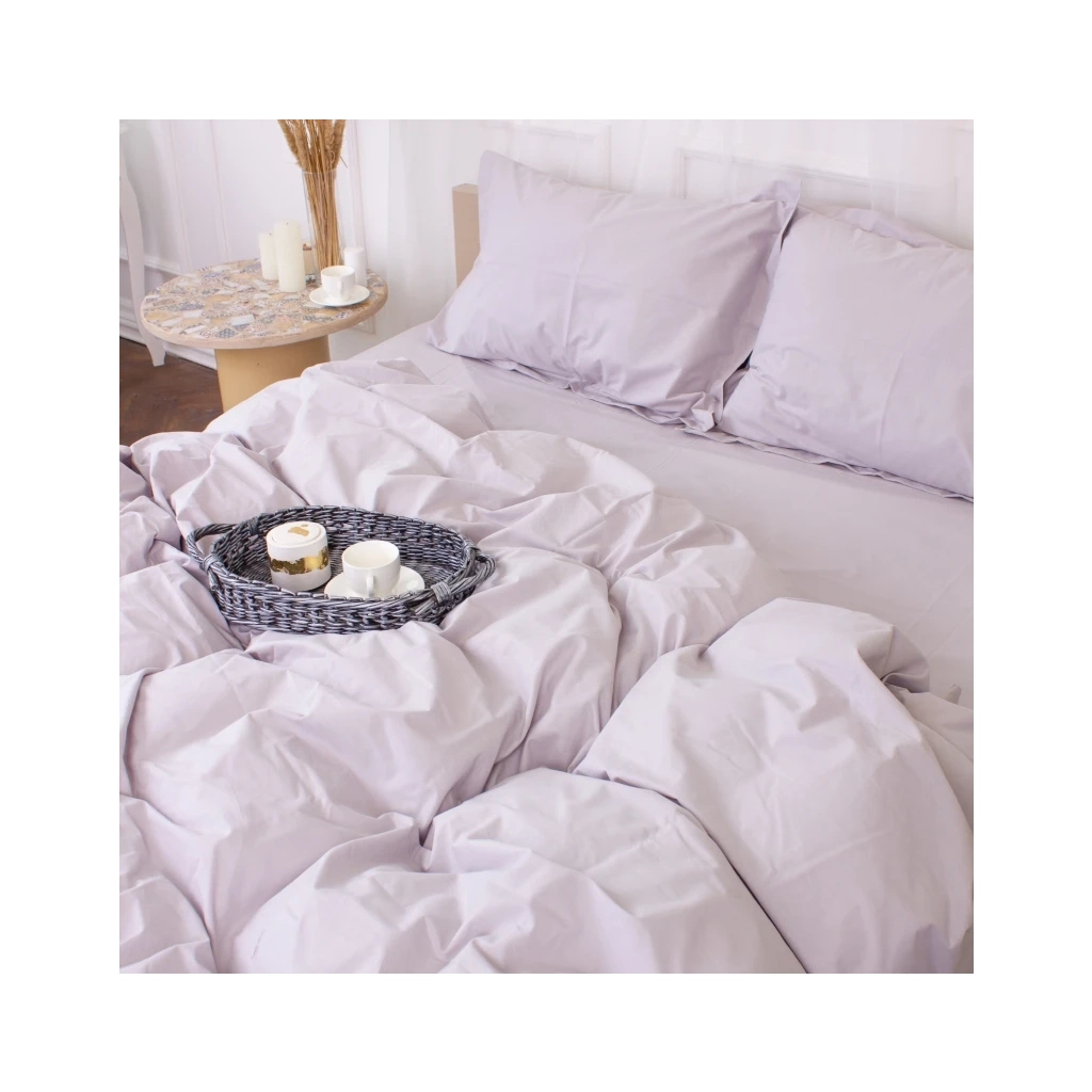 Постільна білизна MirSon Poplin Line 054 Light Gray 110x140 (2200006277354) - изображение 2