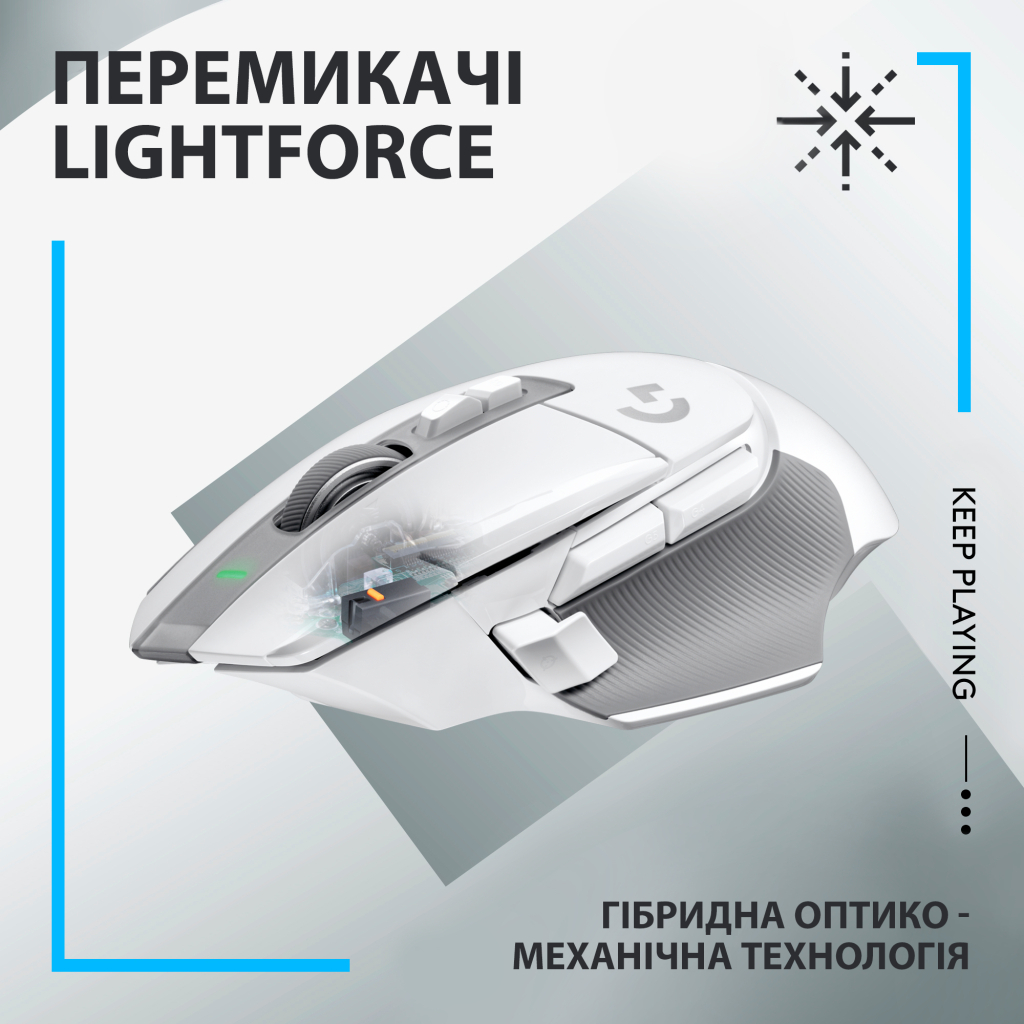 Мишка Logitech G502 X Lightspeed Wireless White (910-006189) - зображення 2
