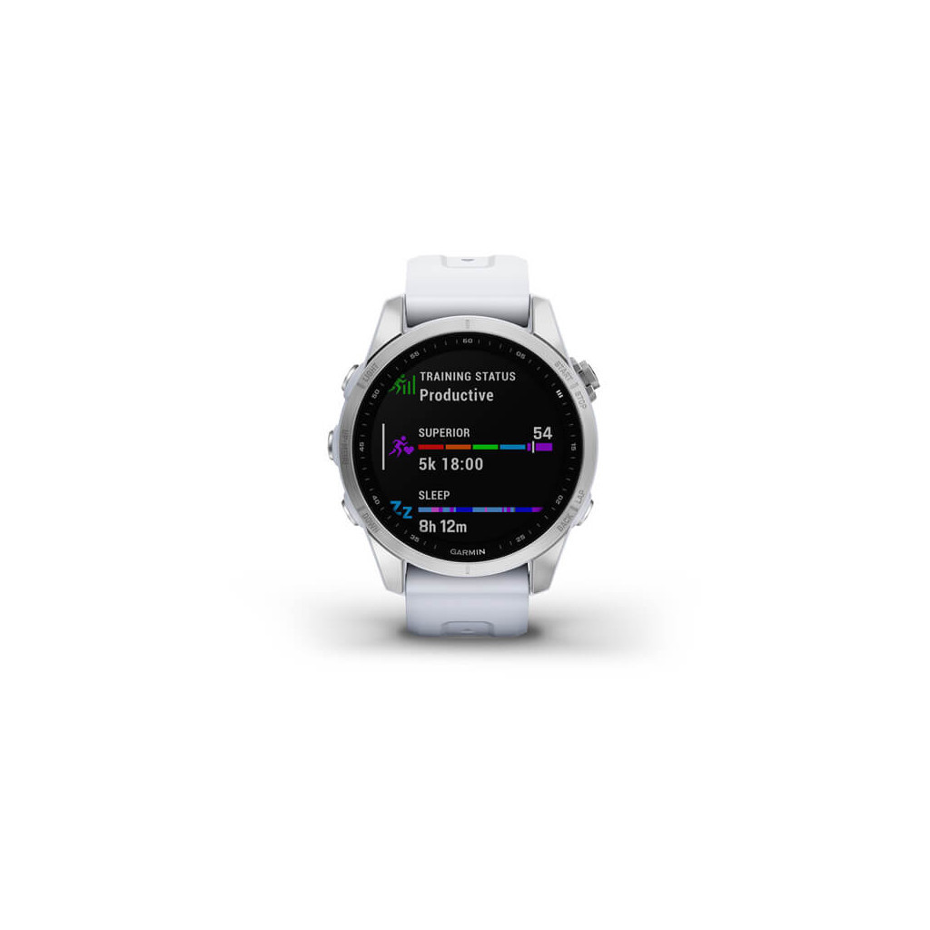 Смарт-годинник Garmin fenix 7S Stainless Steel w/ Whitestone Band, GPS (010-02539-03) - зображення 2