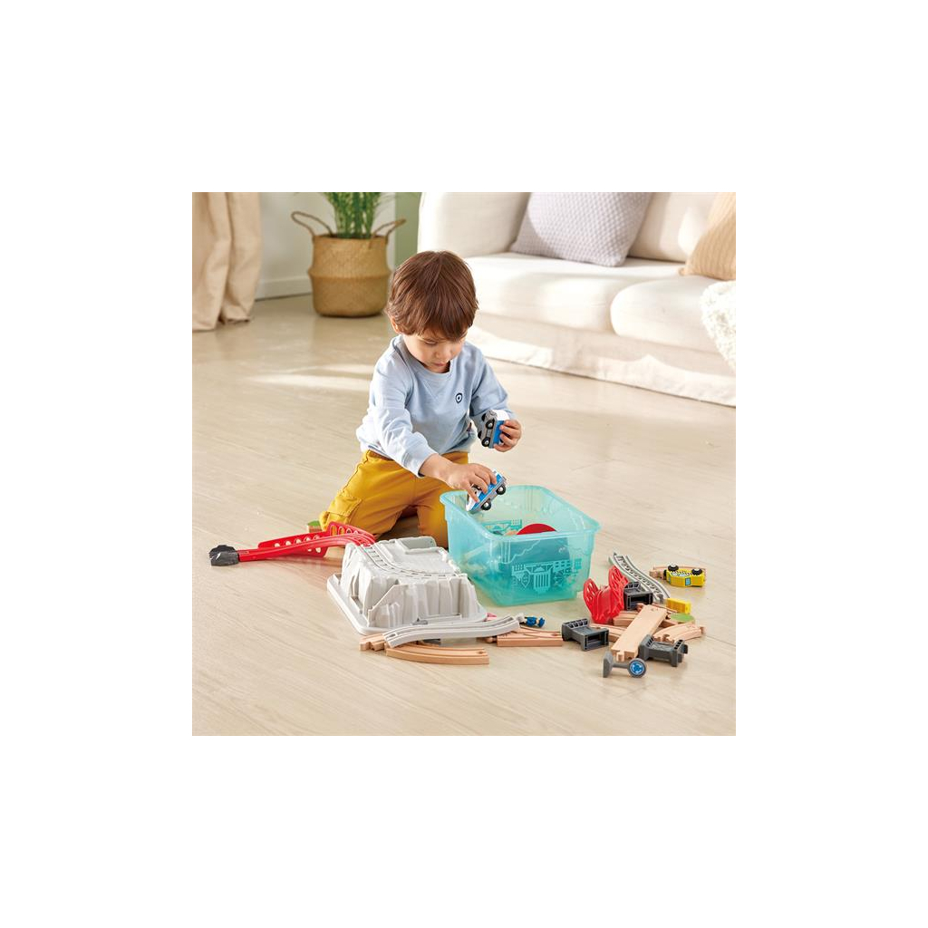 Залізниця Hape у контейнері Місто 48 елементів (E3771) - зображення 1