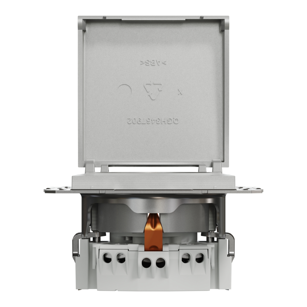 Розетка Schneider Electric ASFORA з кришкою, алюміній (EPH3100161) - изображение 6