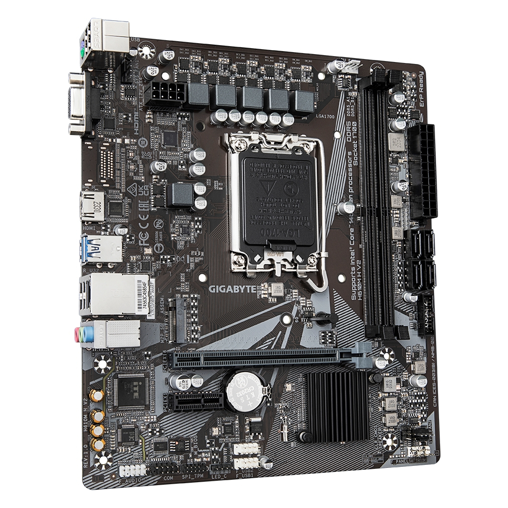 Материнська плата GIGABYTE H610M H V2 - зображення 2