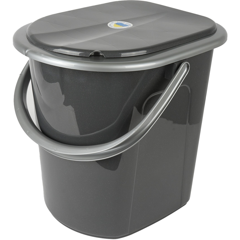 Відро-туалет Алеана Граніт/сірий 22 л (алн 171096/граніт/сіре) - изображение 2