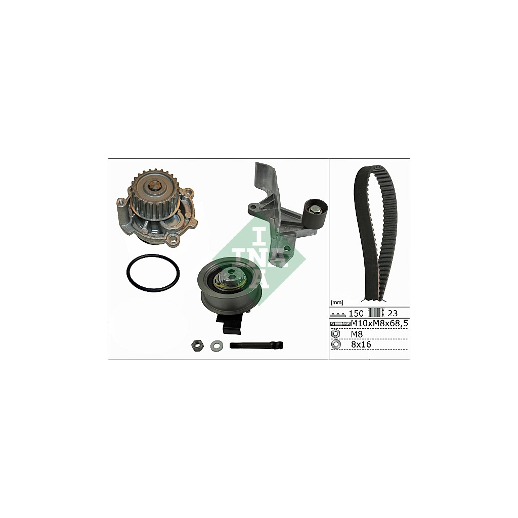 Комплект ременя ГРМ з помпой INA 530 0546 31 - зображення 1